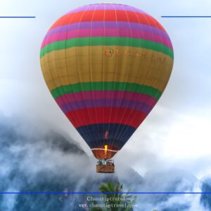 hot air balloon of vangvieng